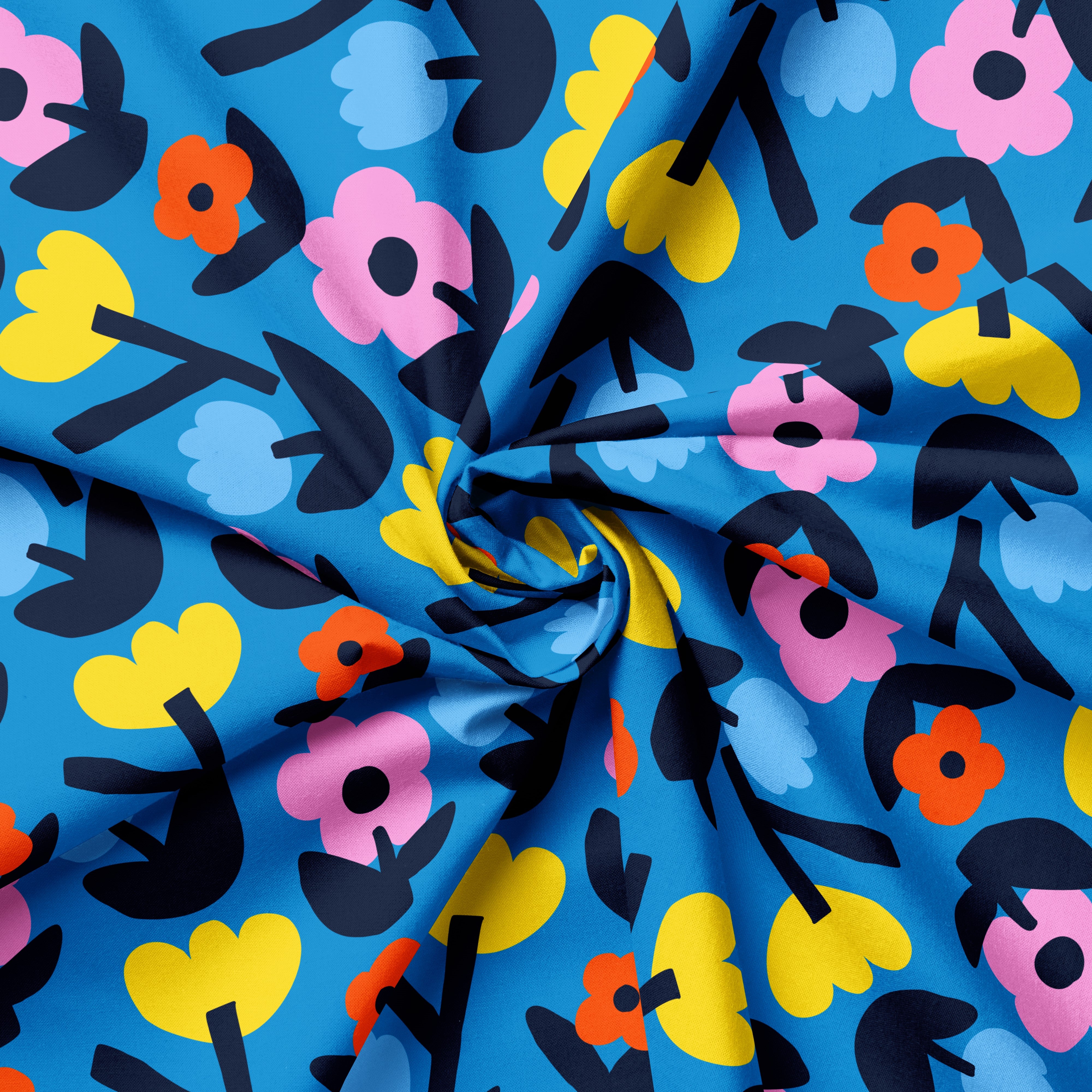 Amorette Blue | Fabric by the Metre