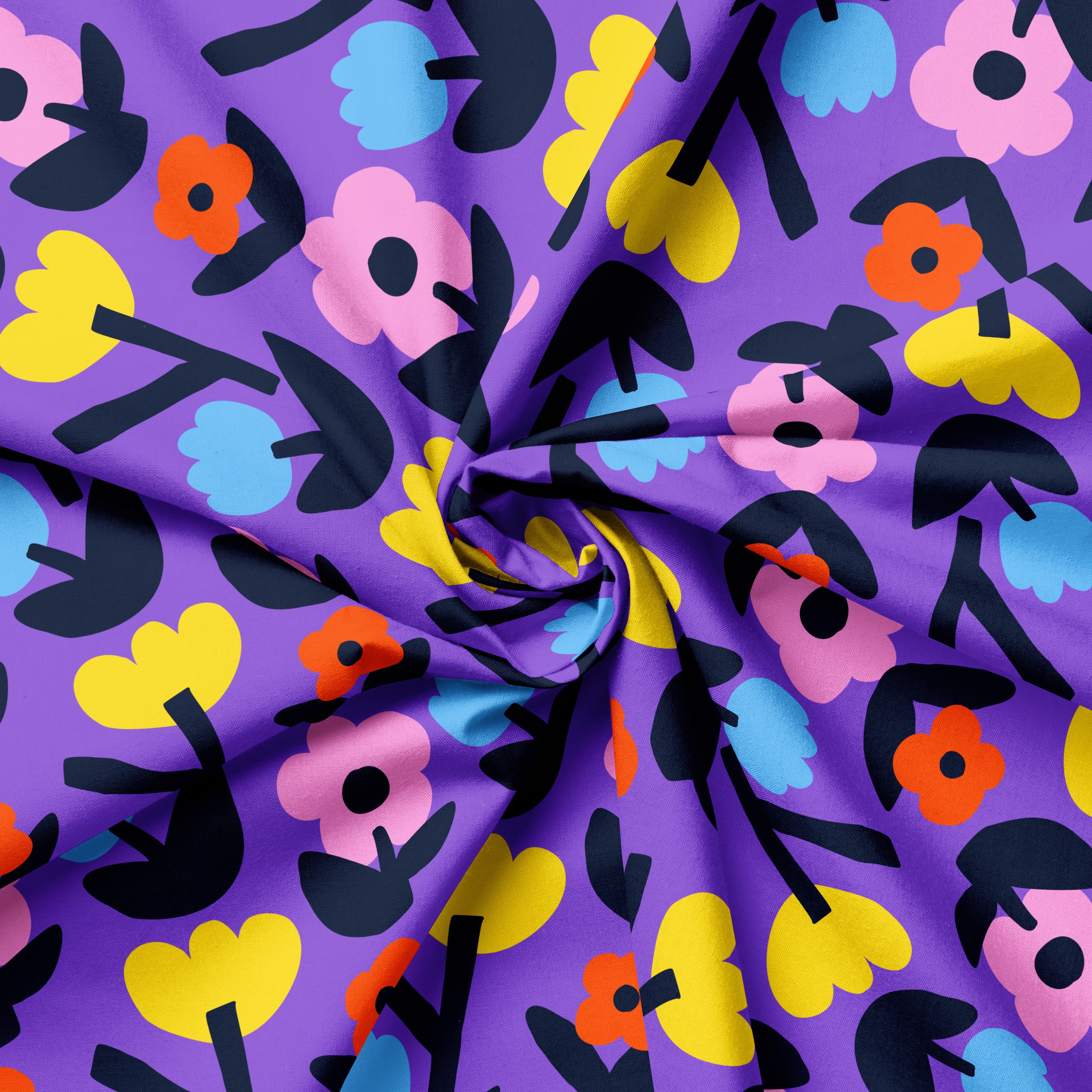 Amorette Purple | Fabric by the Metre