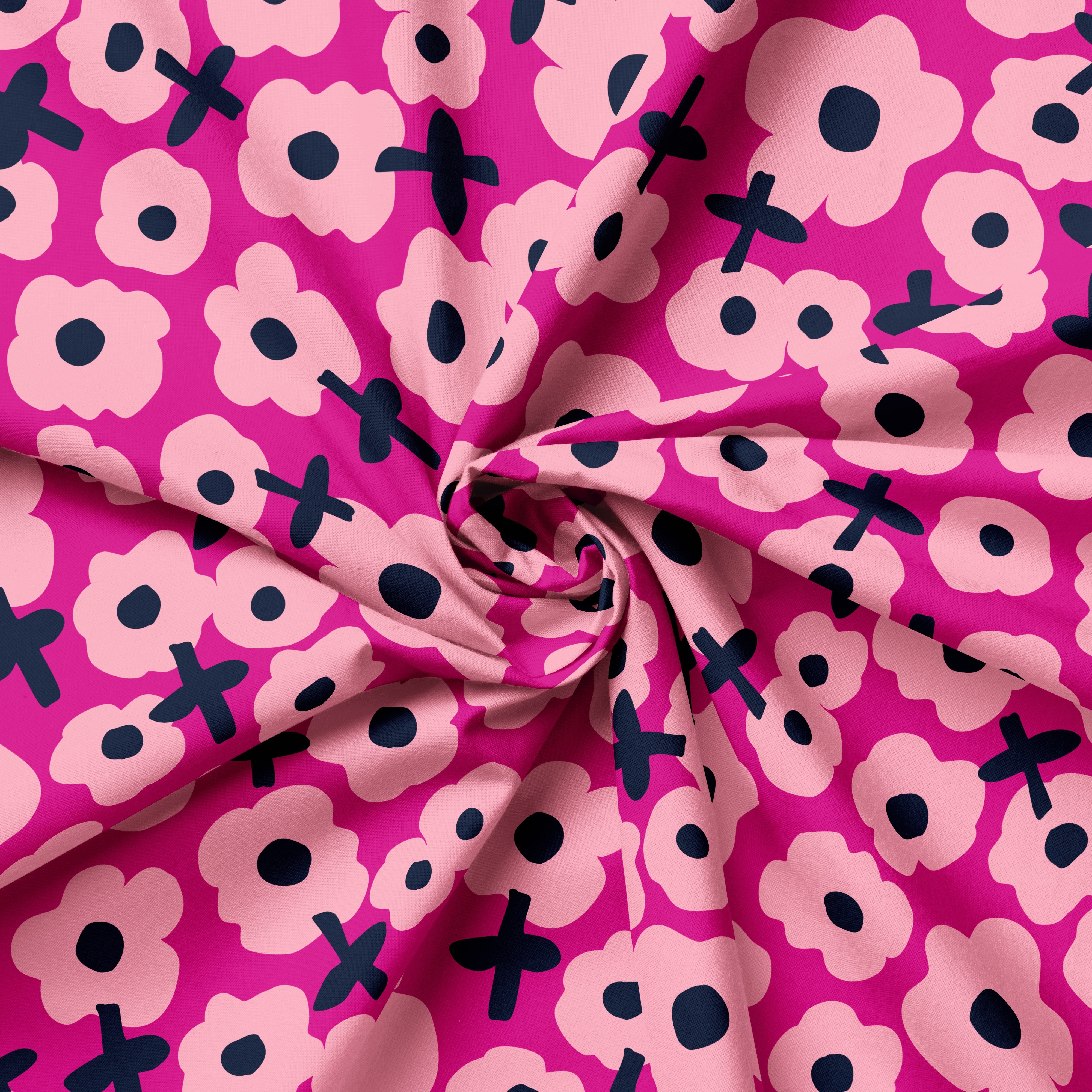 Bloomin Pops Ruby | Fabric by the Metre