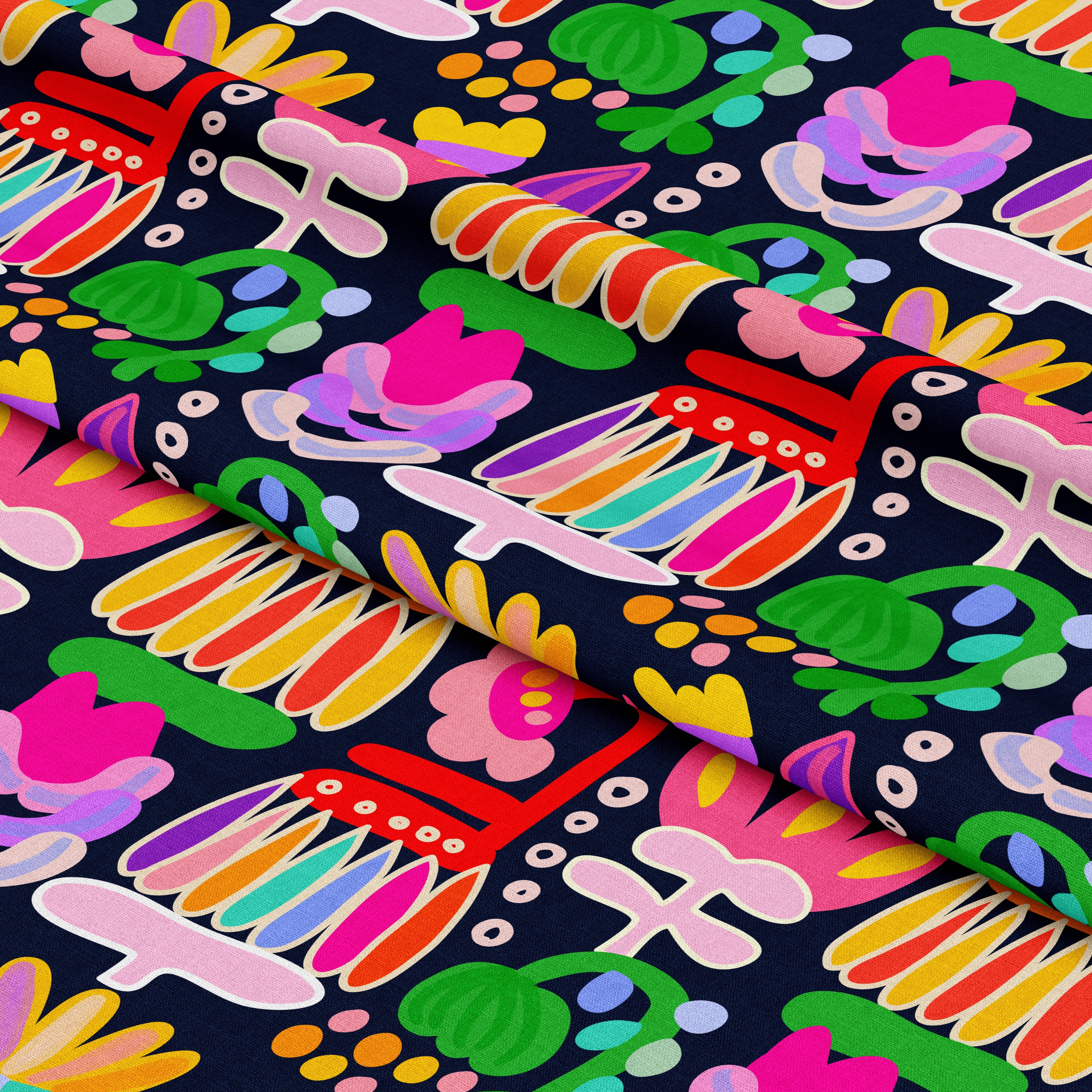 Cirque Du Floray Noir | Fabric by the Metre