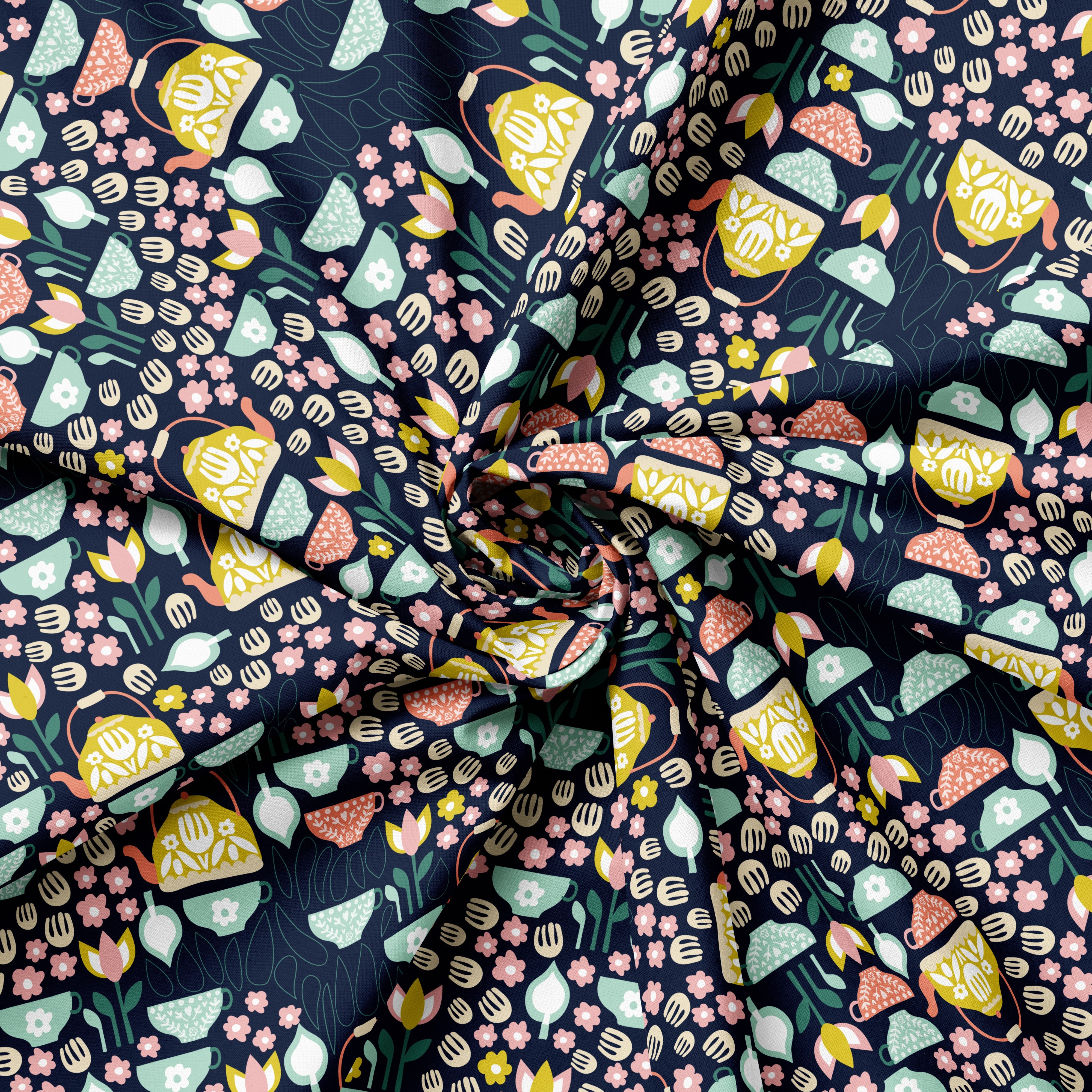 Hot Tea Scandi | Fabric by the Metre