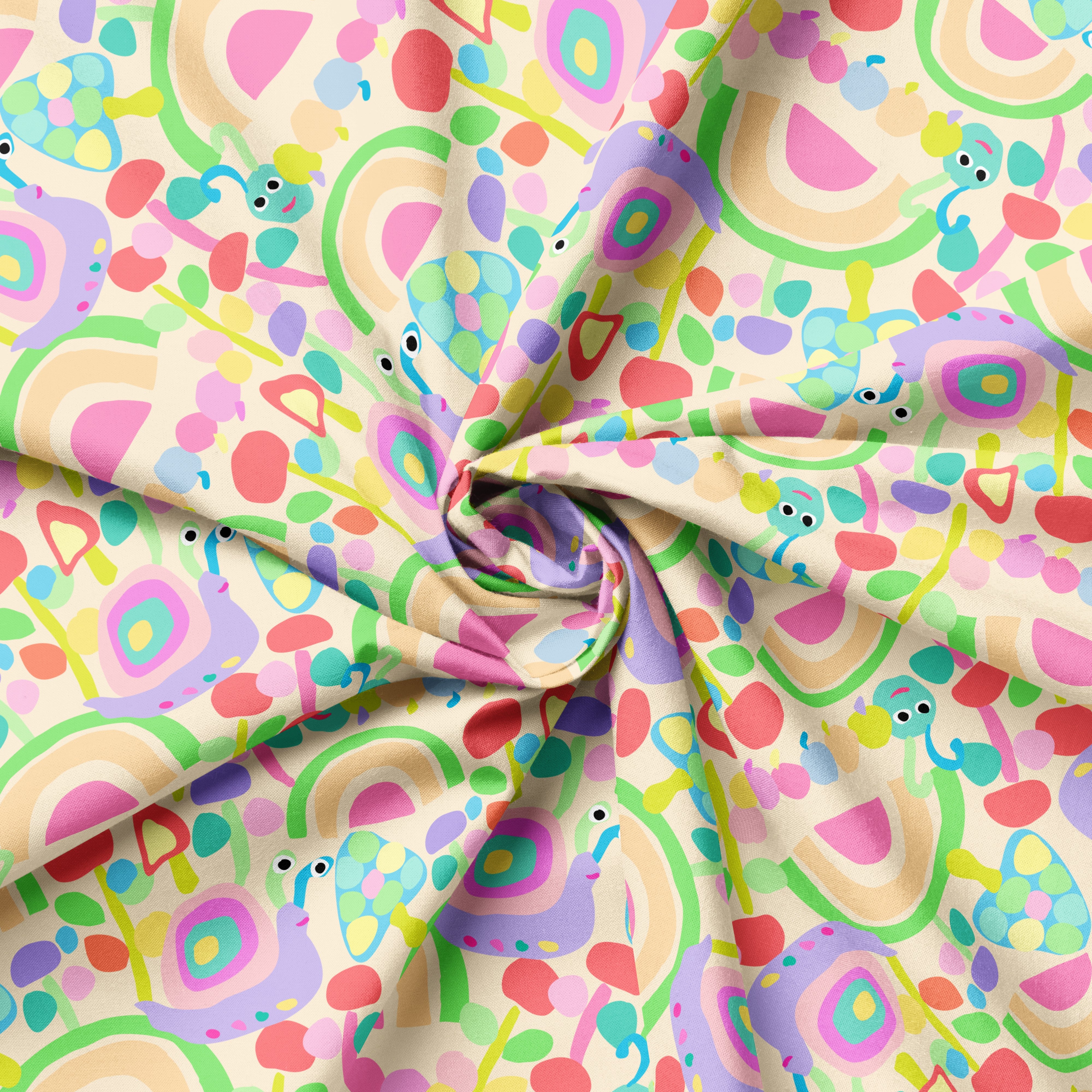 Mr Biggy's Pastel Dream Cream | Fabric by the Metre