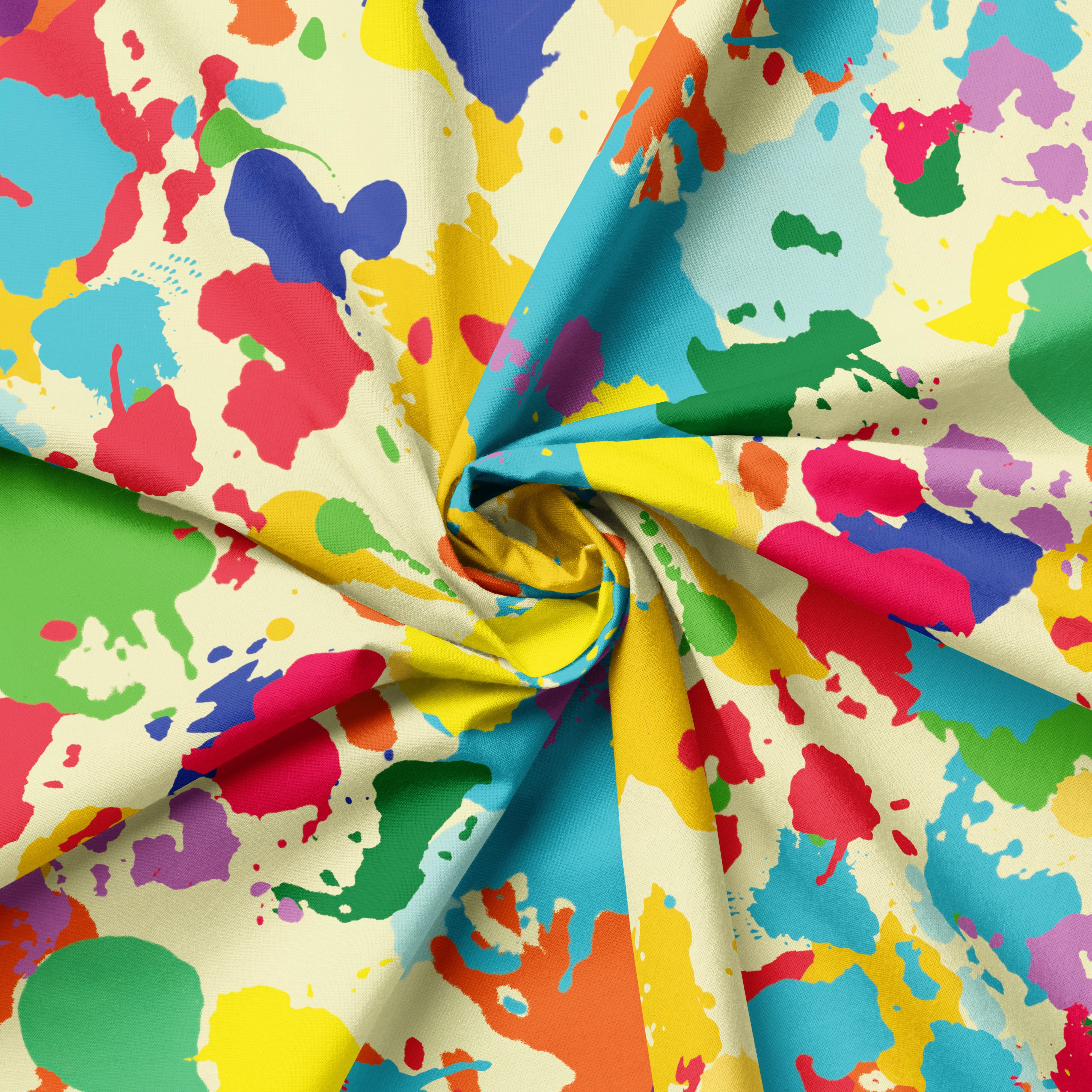Paint Splatter Matters Cream | Fabric by the Metre