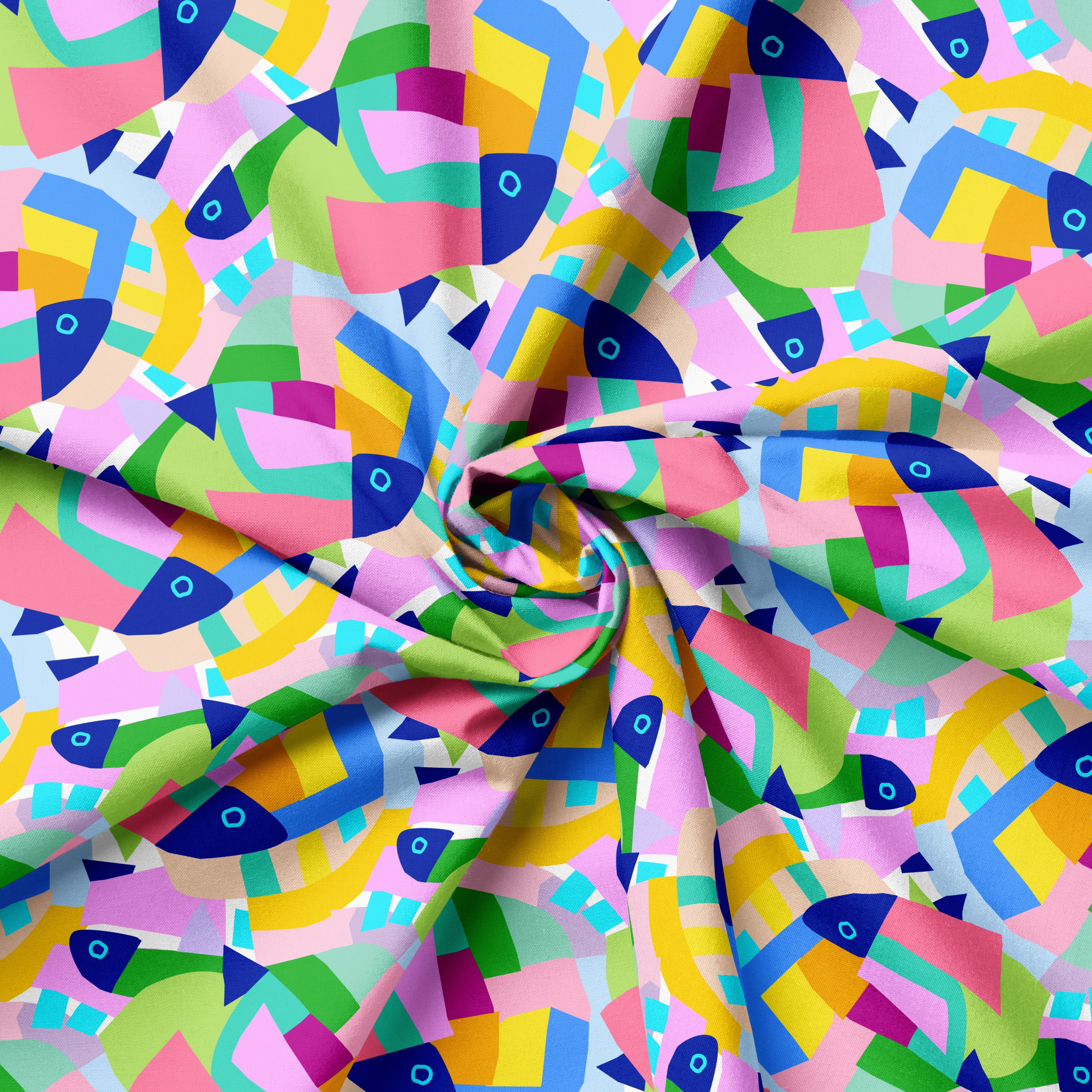 Rainbow Reef Rider | Fabric by the Metre