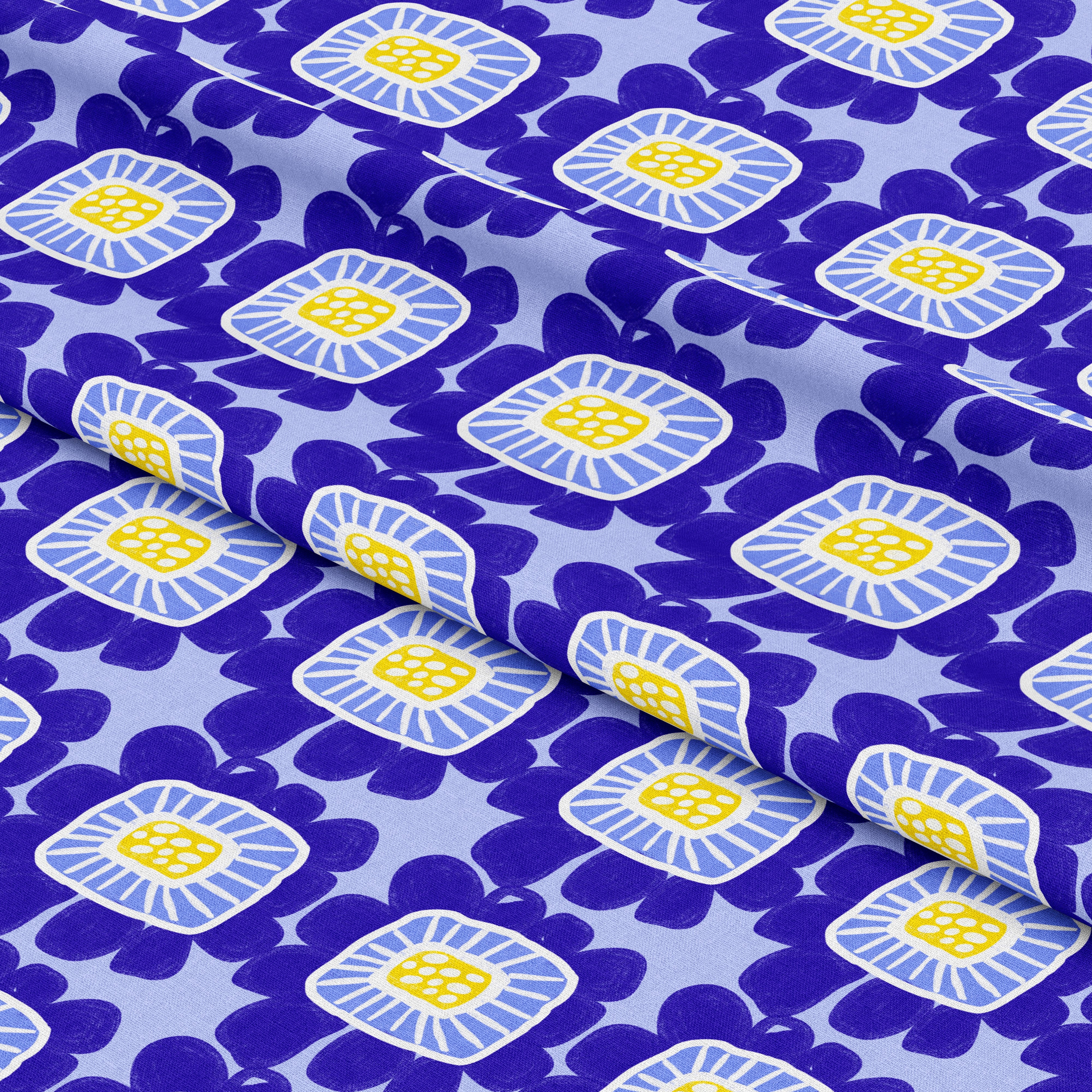 Riku Flower Seaside | Fabric by the Metre