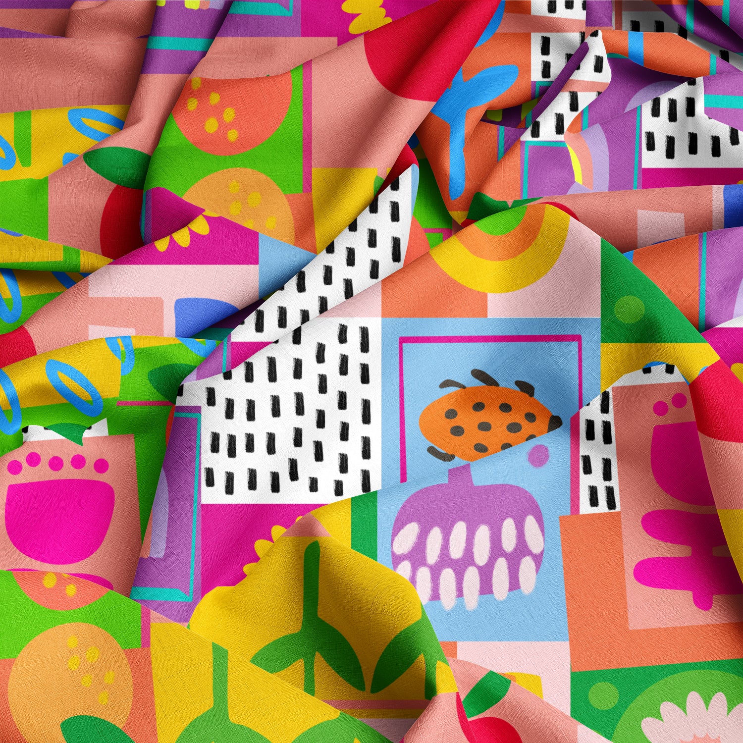 Rainbow Harvest | Fabric by the Metre