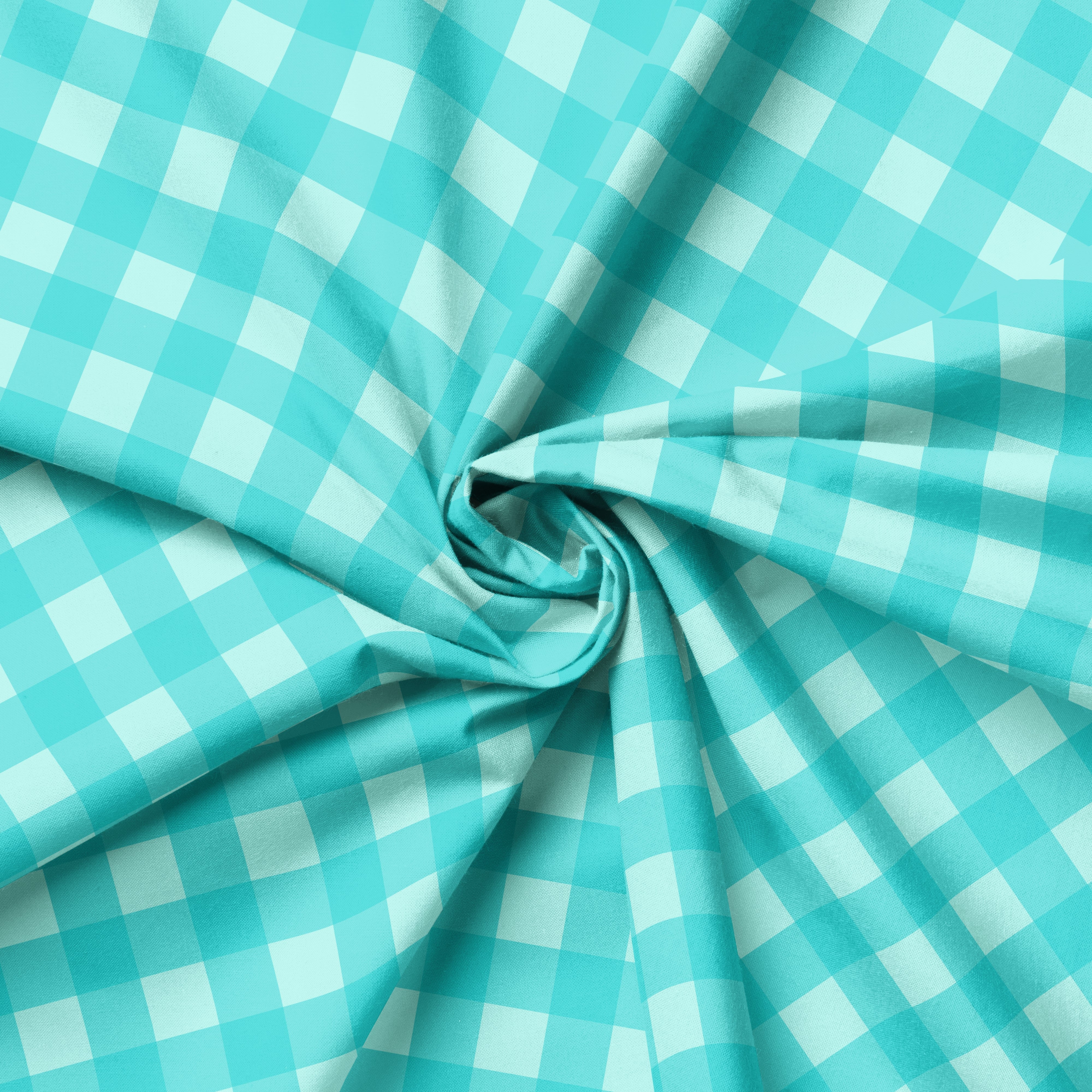 Seafoam Gingham | Fabric by the Metre