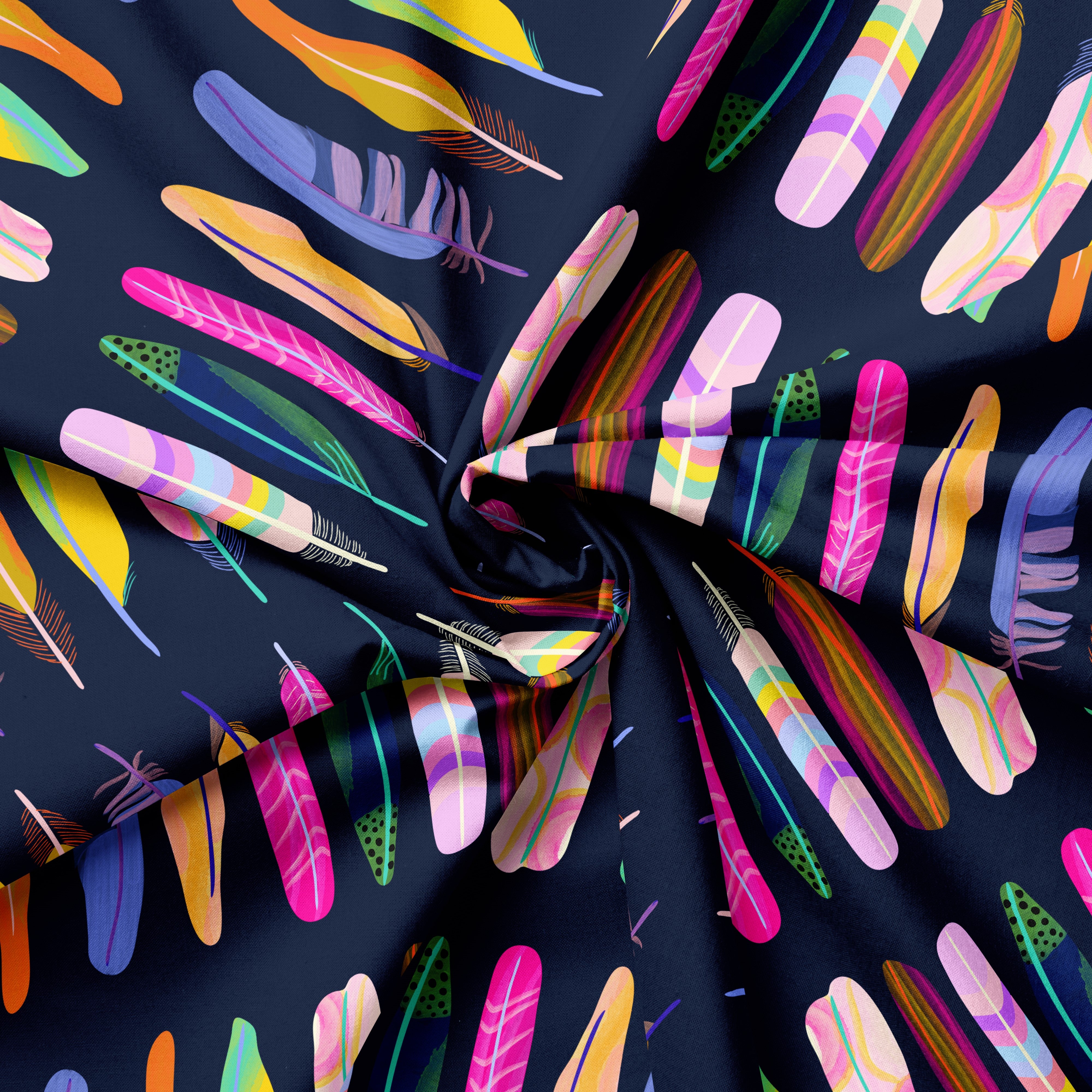 Strobe Feather | Fabric by the Metre