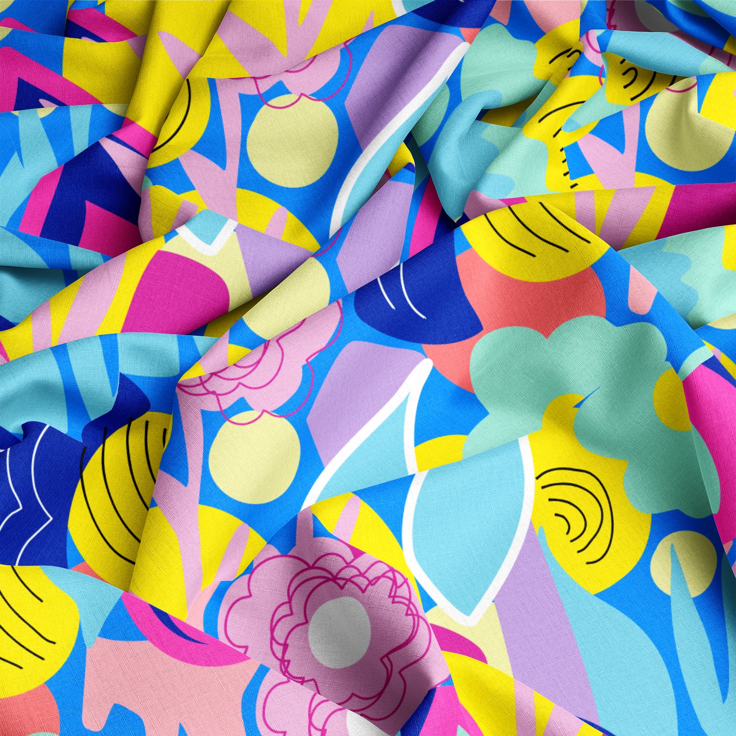 Symphony Aqua | Fabric by the Metre