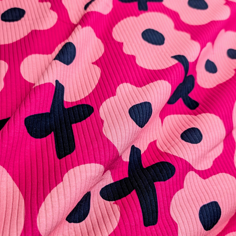 Bloomin Pops Ruby | Rib Knit | Ready-To-Ship