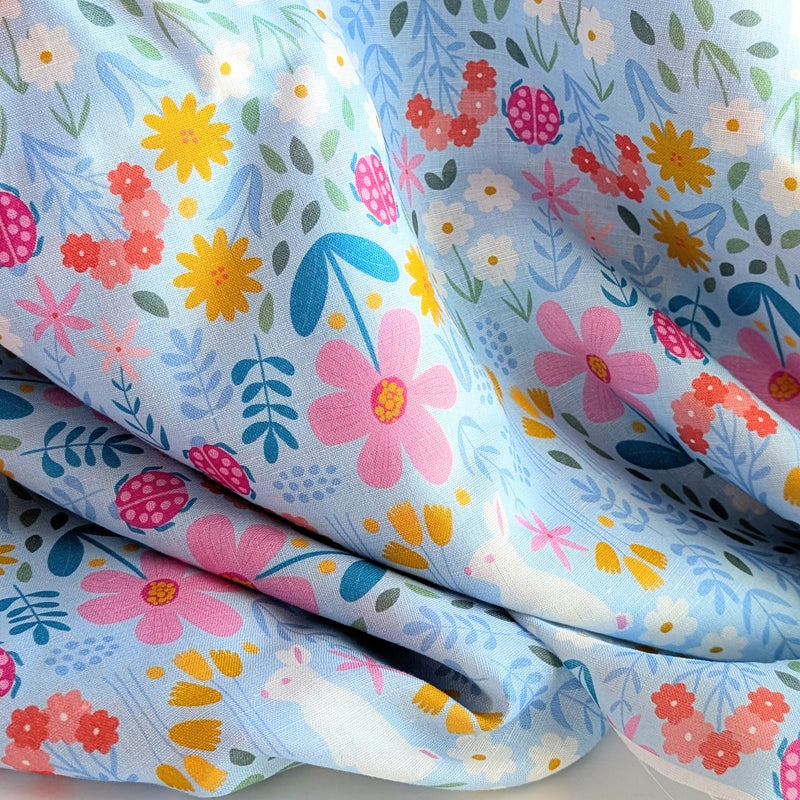 Bunny Lakeside Field | Linen Cotton | Ready-To-Ship